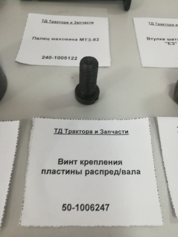 Винт крепления пластины распред/вала — 1