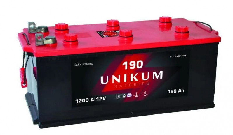 АКБ UNIKUM 6СТ-90Аh п.п. (EN700) 353*175*190 — 1